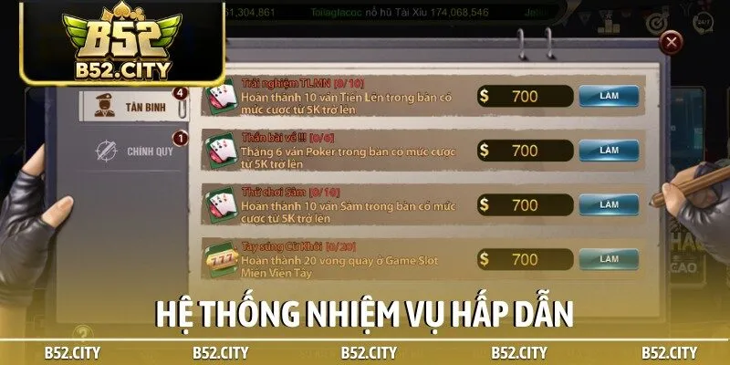 Hệ thống nhiệm vụ hấp dẫn